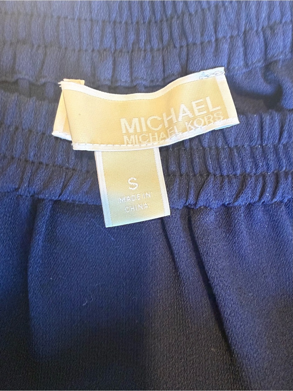 Michael Kors Navy Polka Dot Ruffle Skirt Size S - Picture 3 of 4